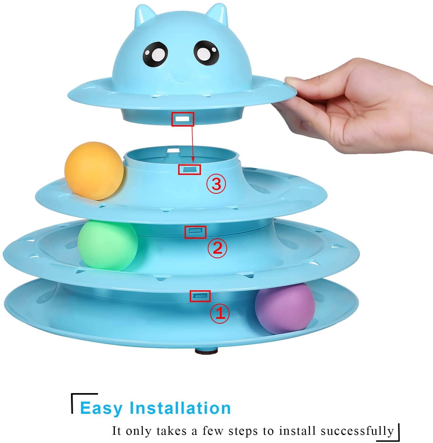 easyology amazing roller cat toy