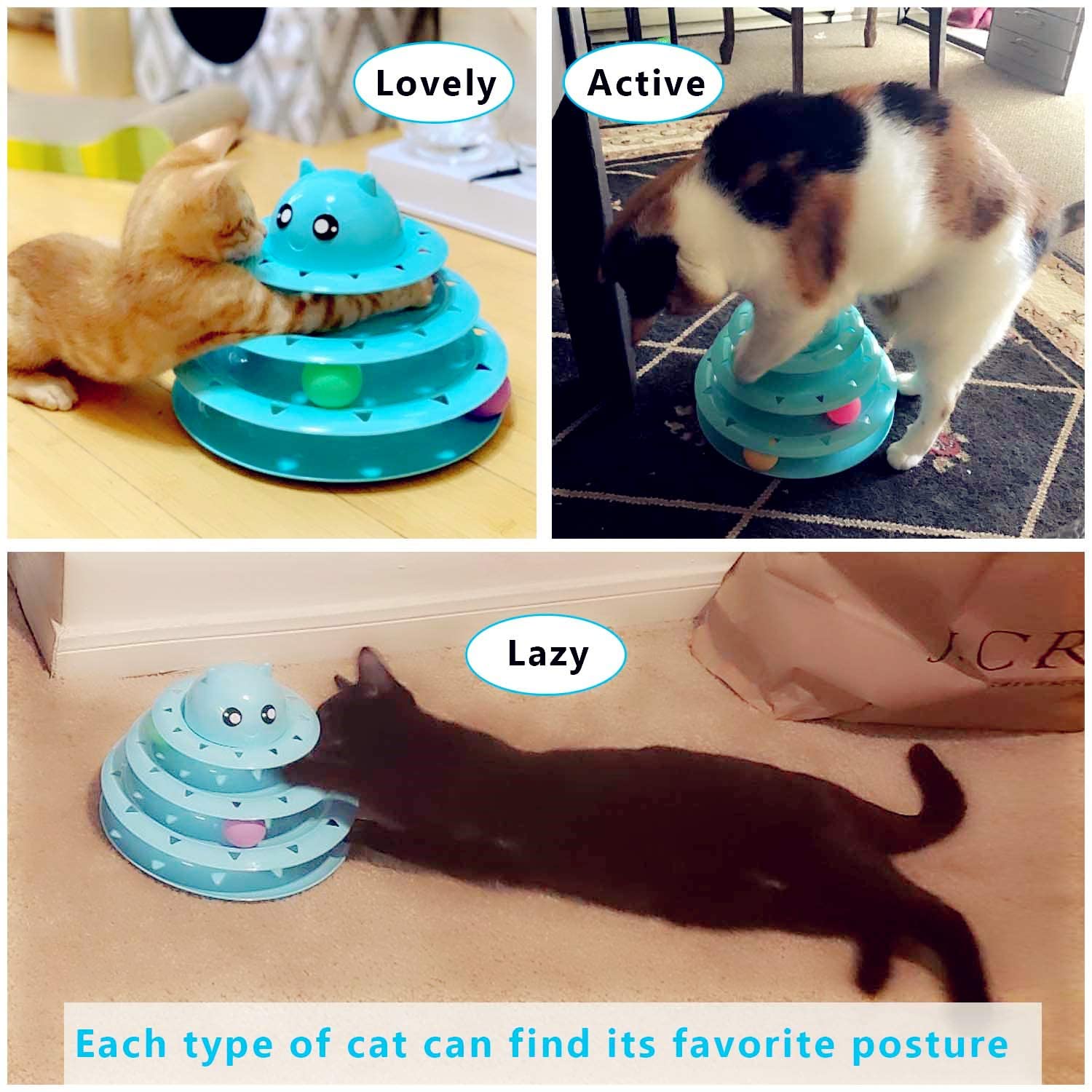 easyology amazing roller cat toy